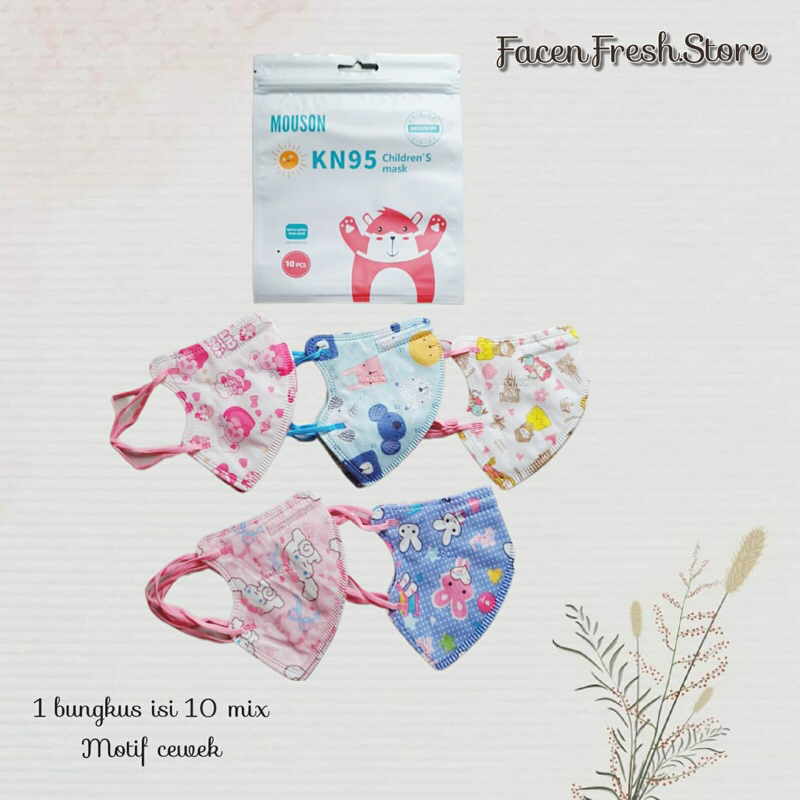 MASKER KN95 ANAK MOUSON // MASKER MOUSON ANAK // MASKER ORIGINAL