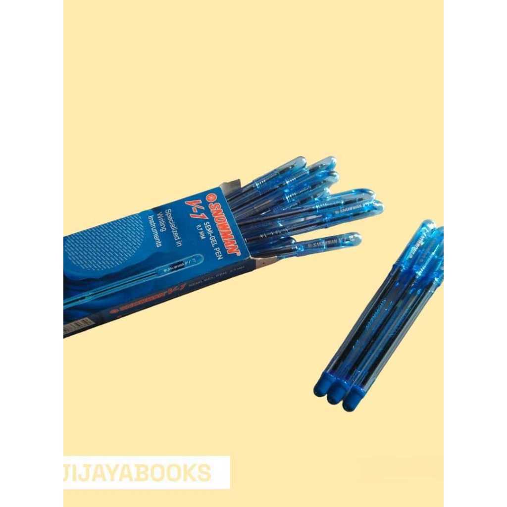 

PULPEN SNOWMAN V-1 V1 BLUE (1 PCS) SEMI GEL PEN 0,07 MM