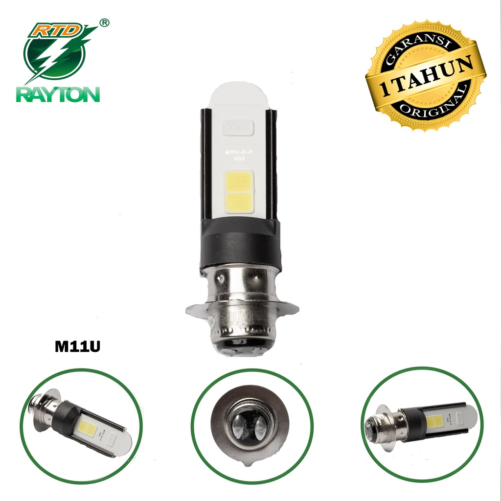 TERBARU RTD Rayton Led Lampu Utama / Lampu Depan Motor LED Putih Rayton RTD Lampu Motor M11U
