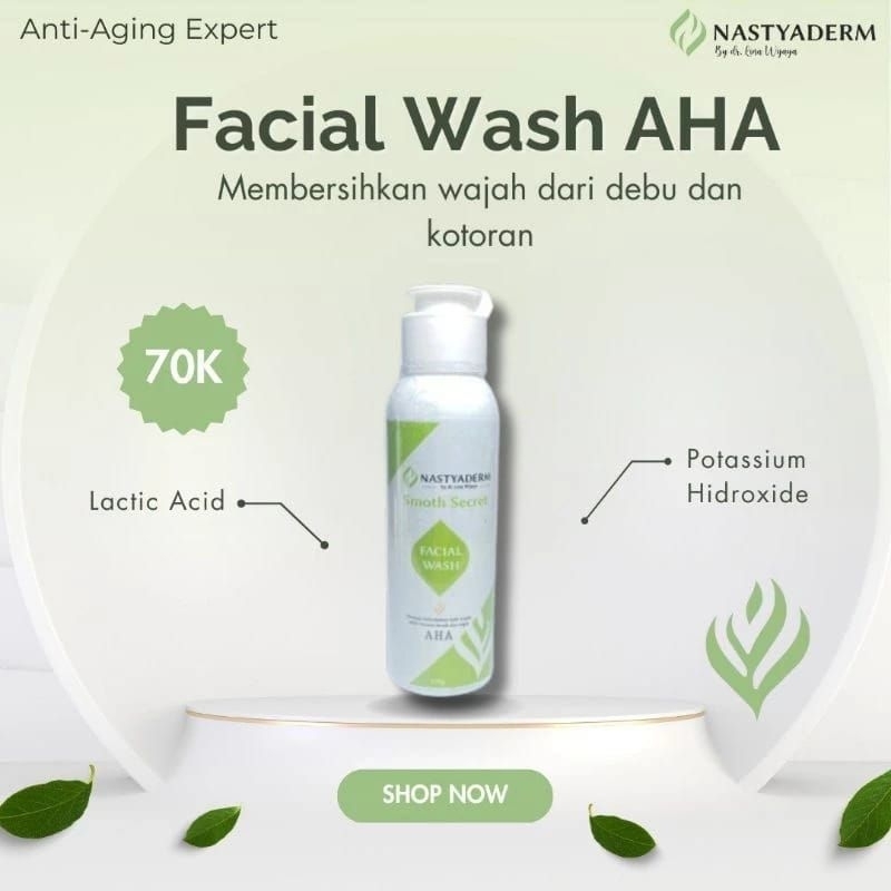 Facial Wash AHA | Sabun wajah | Nastyaderm Skincare
