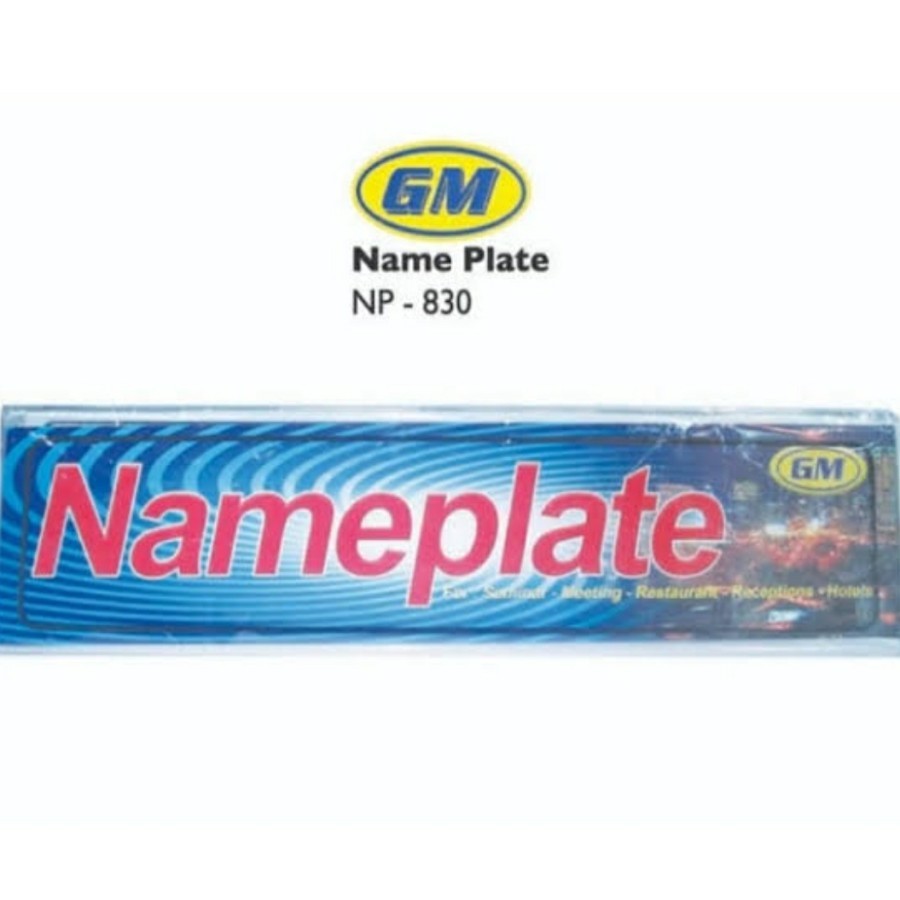 

NAME PLATE BESAR GM 830
