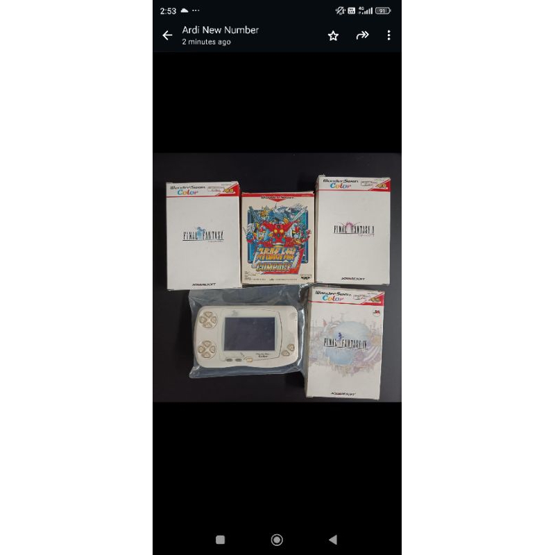 Wonderswan color + 4 cartridge