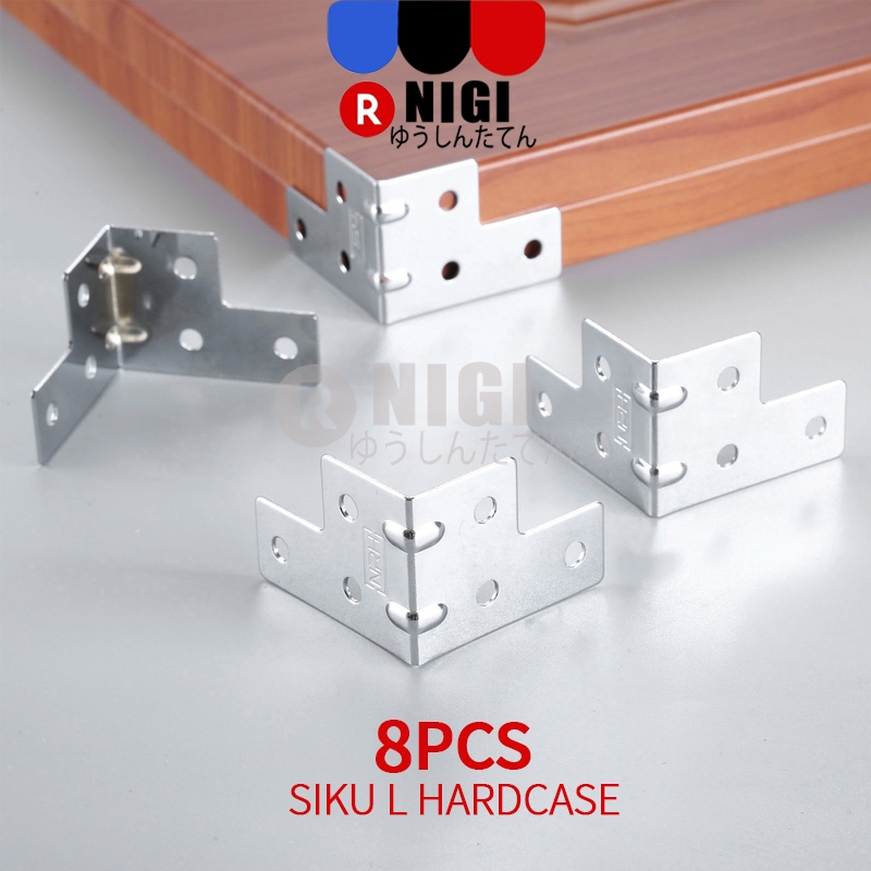 NIGI 8pcs Siku L/Siku Box Pojok/Siku Pojok Box Hardcase/Lubang Hardcase