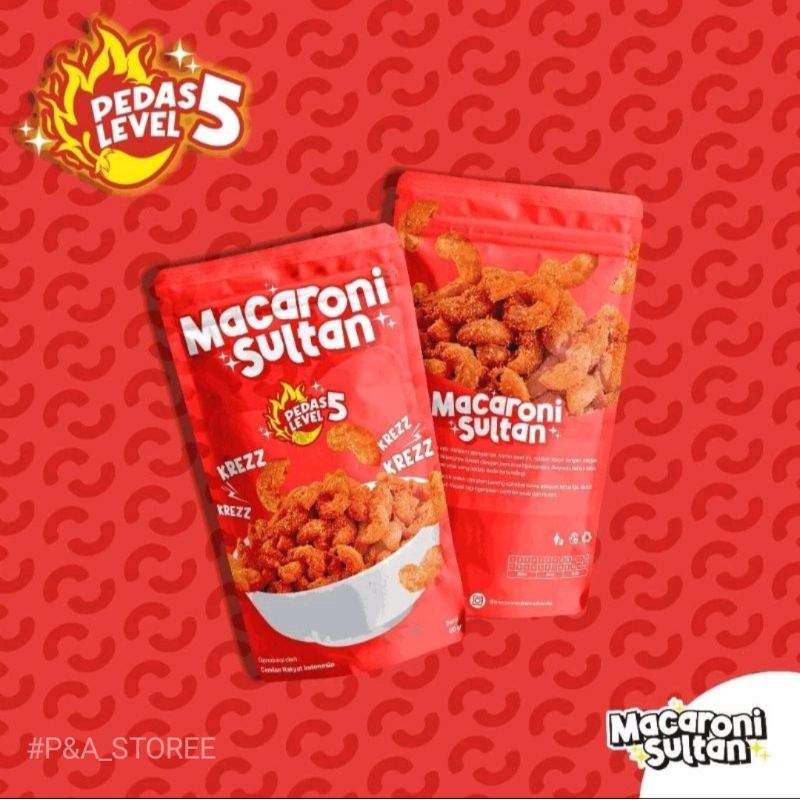 

PROMO!!! SALE!!! MACARONI SULTAN RASA PEDAS LEV 5 HOT