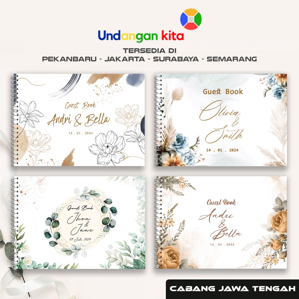 

Buku Tamu Softcover Isi 300 Tamu ALL Series Undangan Kita Semarang