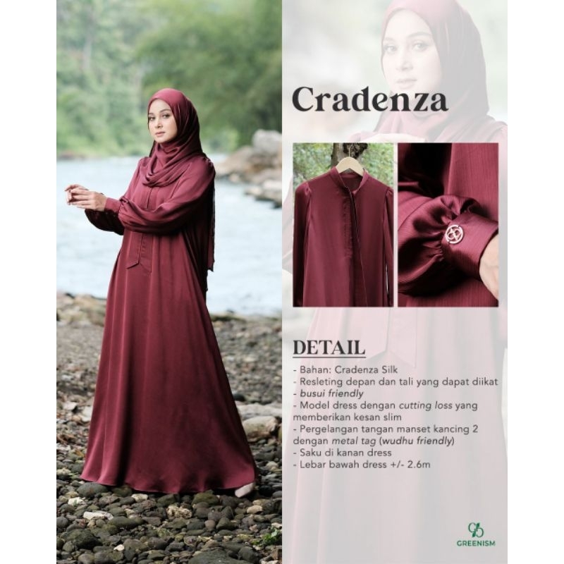 Cradenza Dress Gamis Polos Silk Greenism