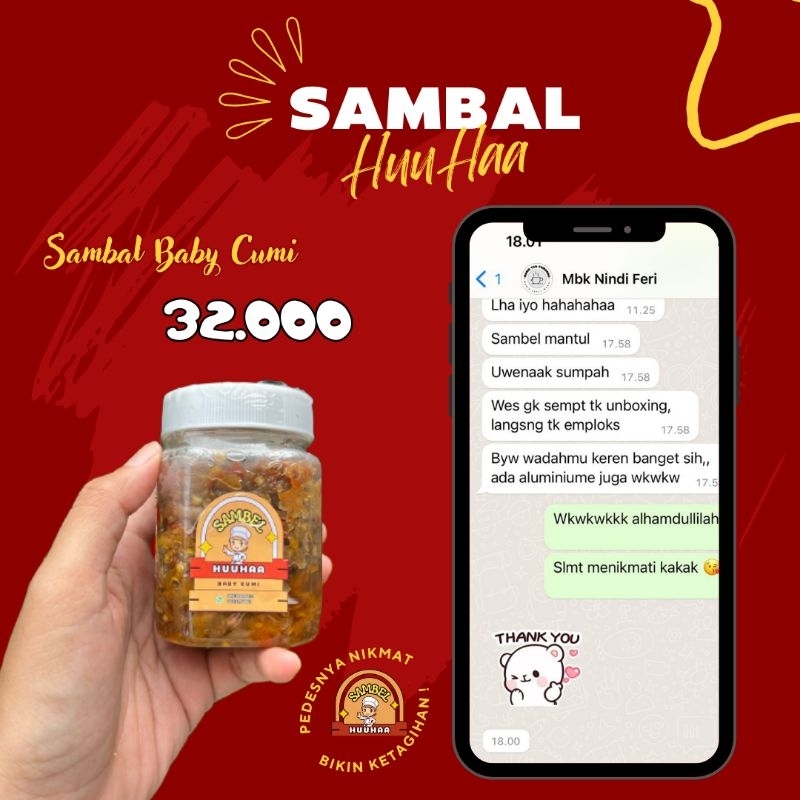 

Sambal HuuHaa Baby Cumi