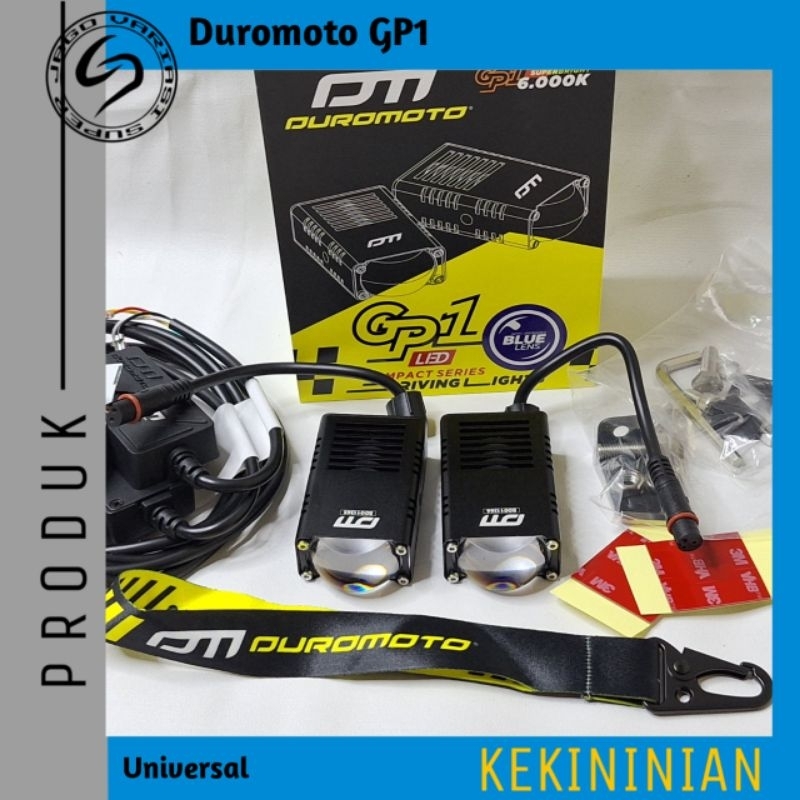 Duromoto GP1 | Lampu Tembak Duromoto GP1 GP 1 25 Watt Mini Slim Foglamp LED Motor Adventure Blue Len