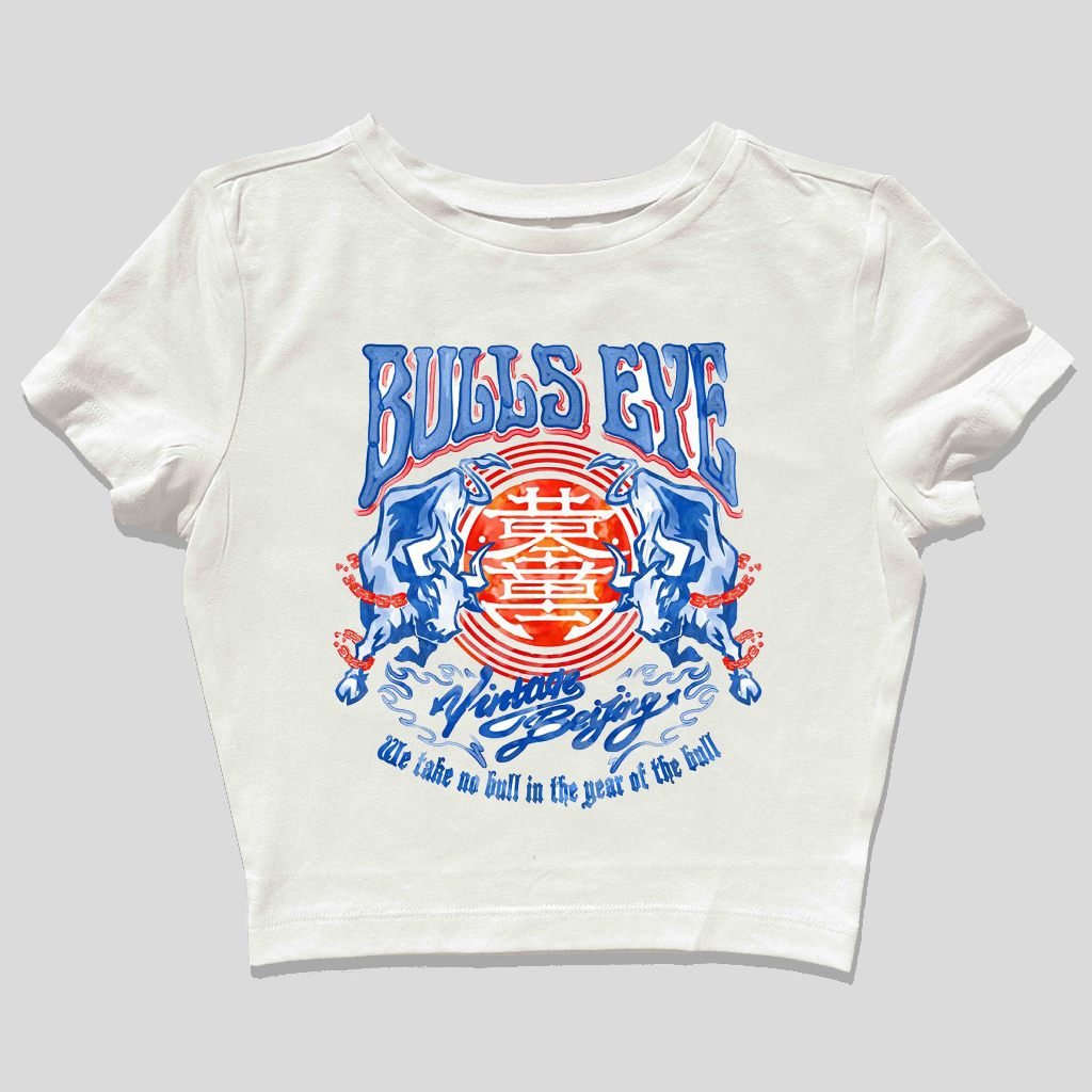 Baby tee Bulls Eye T-shirt Crop tee