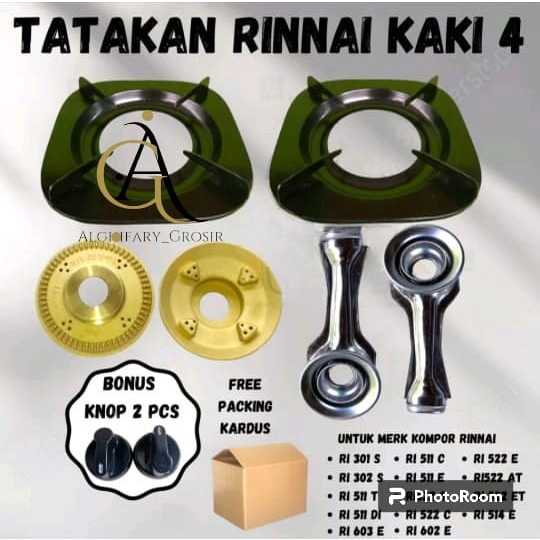 PAKET HEMAT DAN LENGKAP Tatakan Kompor Gas Rinnai Tungku Kompor Gas Rinnai Burner Kompor Gas