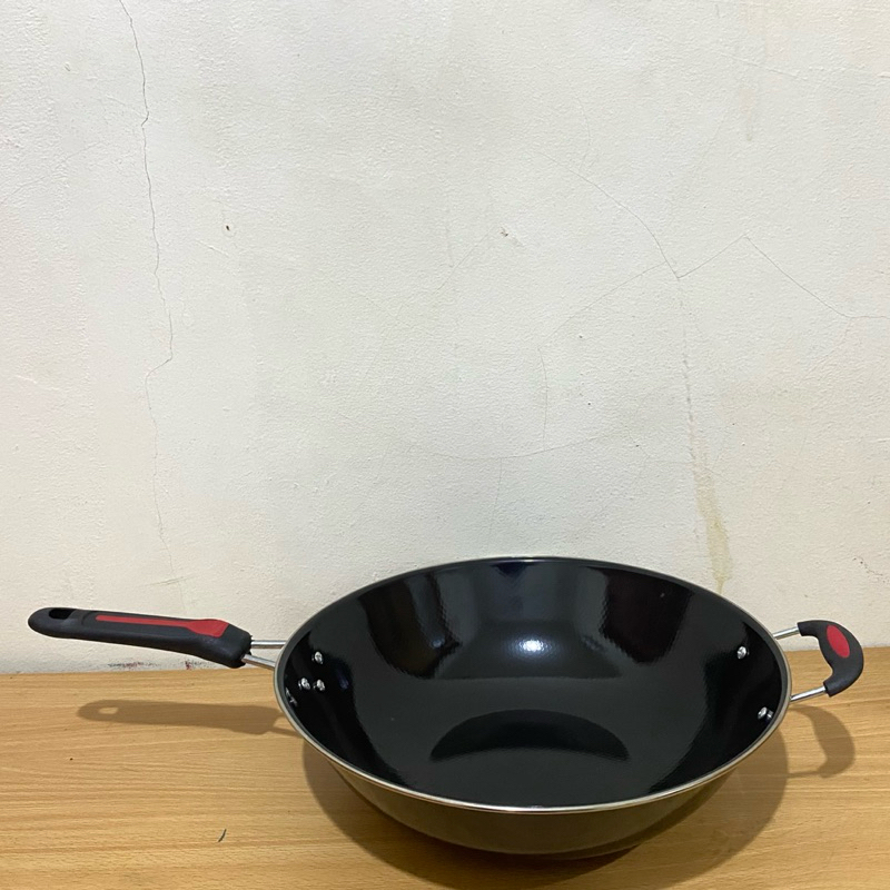 Wajan Kuping Enamel Tebal    FN / Wajan Hitam 34 Single Handle