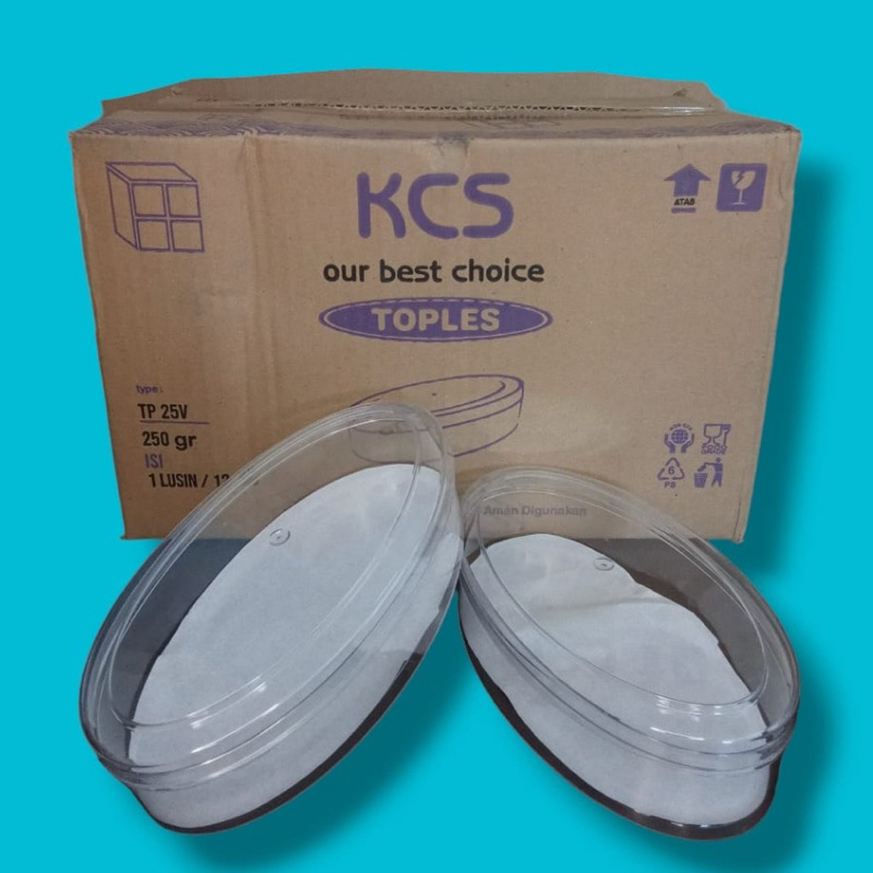 Toples Oval 250gr 250 gram KCS 1 lusin