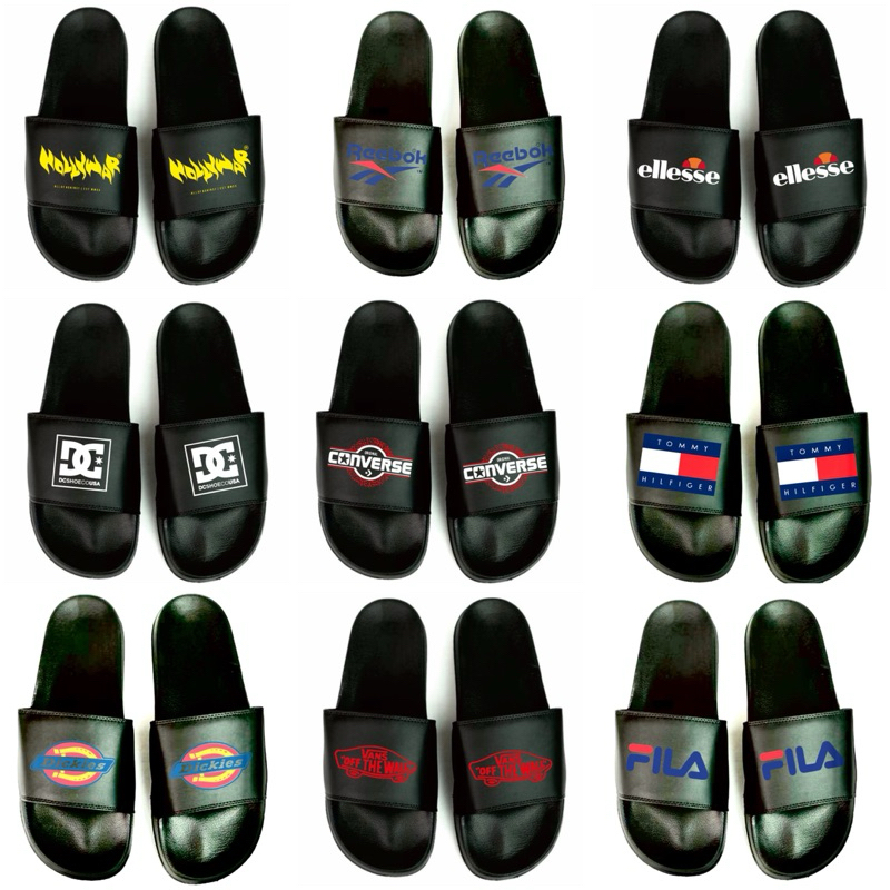 VOL 5 PROMO MURAH Sandal Slide Pria Wanita unisex Slop Polos Upper Loke Sistem Sandal Selop Eva Anti