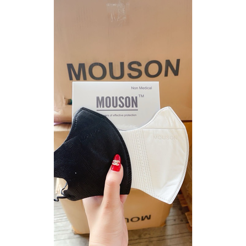 Masker Duckbill Mouson Hitam Putih