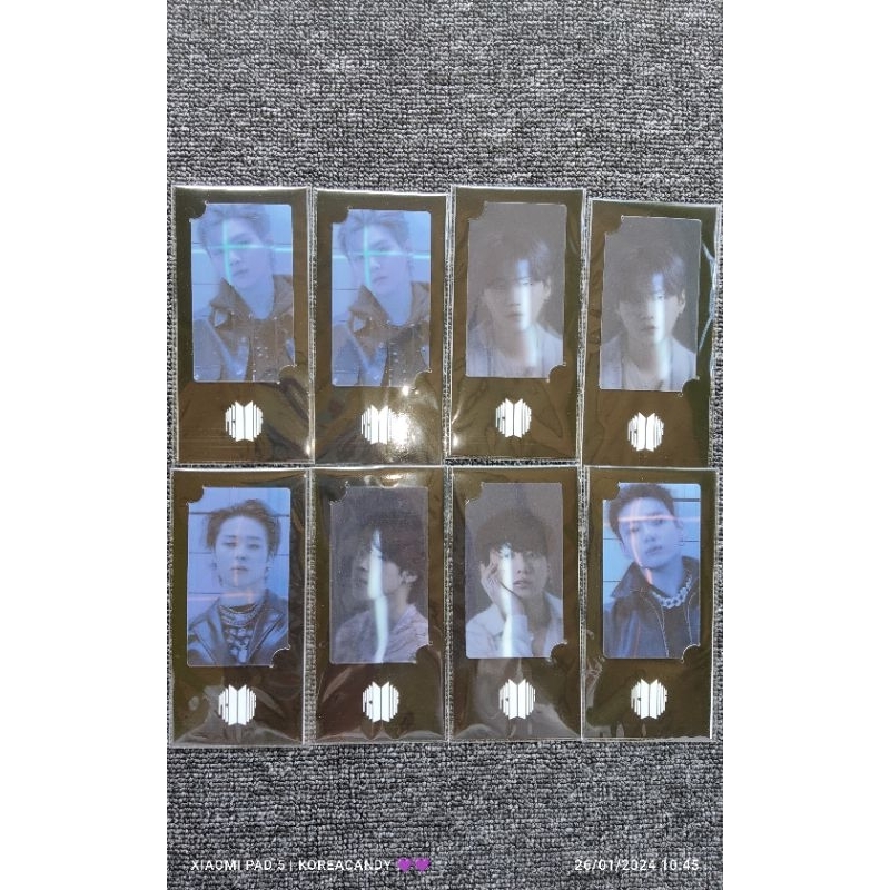 (READY STOCK)BOOKMARK LENTI  SUGA JK JIMIN