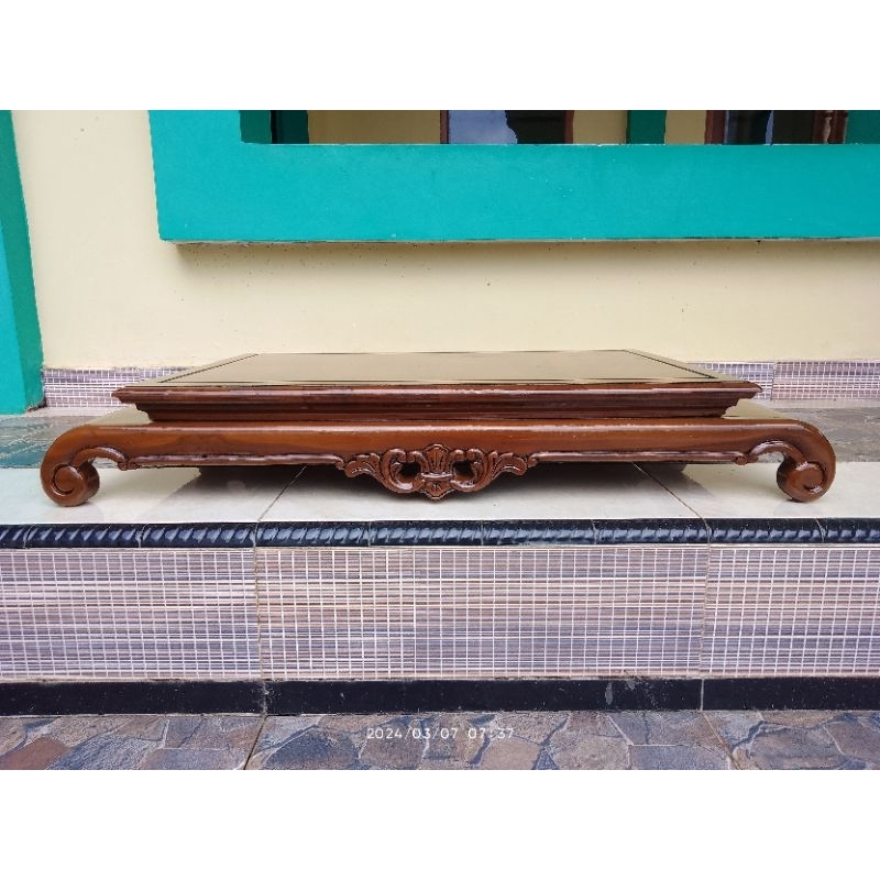 Meja Bonsai/tatakan pot bonsai/top ukuran 60x40.cm