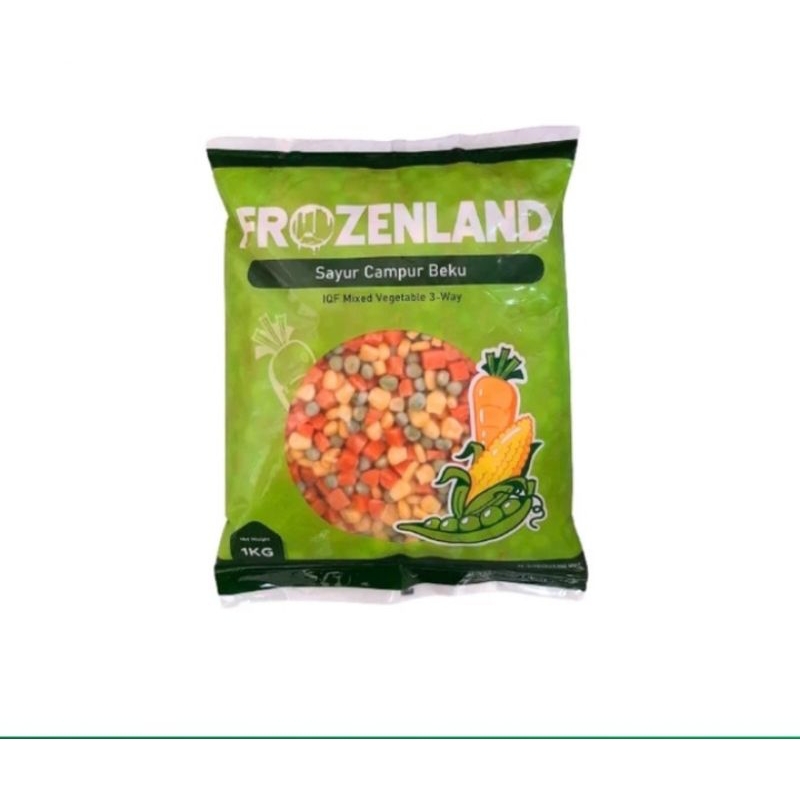 

Frozenland Mixed Vegetables 1Kg 3 Way (tanpa buncis)