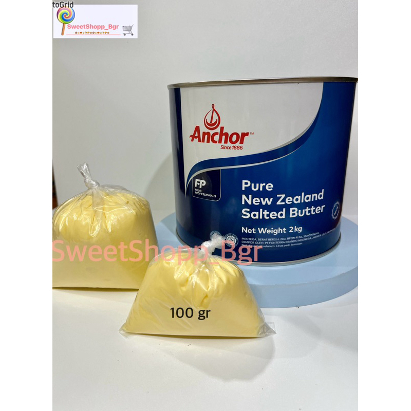 

ANCHOR SALTED BUTTER 100 GR/ MENTEGA ANCOR 100 GR / ANCHOR PURE NEW ZEALAND SALTED BUTTER 100 GR