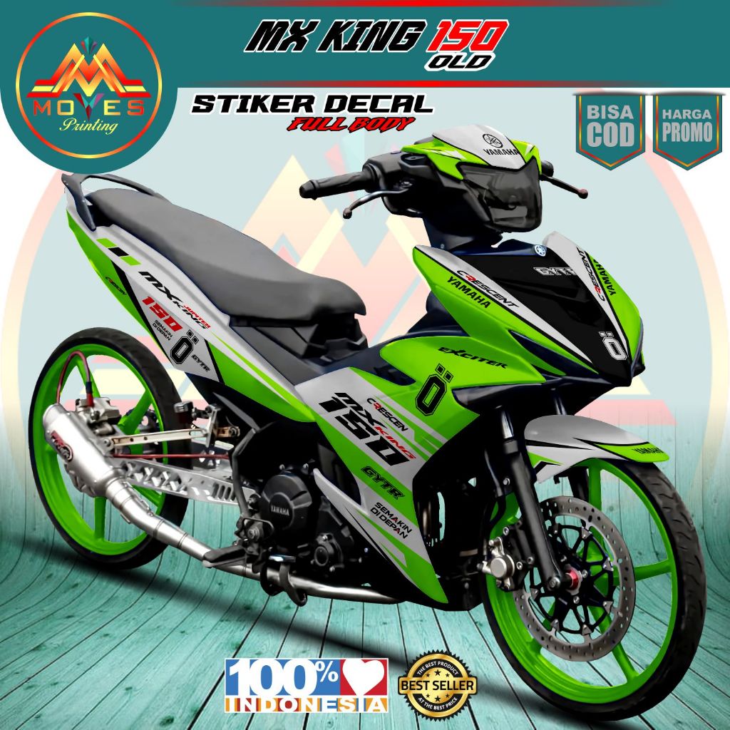 Tahan Lama stiker mx king 150 stiker motor mx king 150 old fullbody stiker variasi jupiter mx king 1