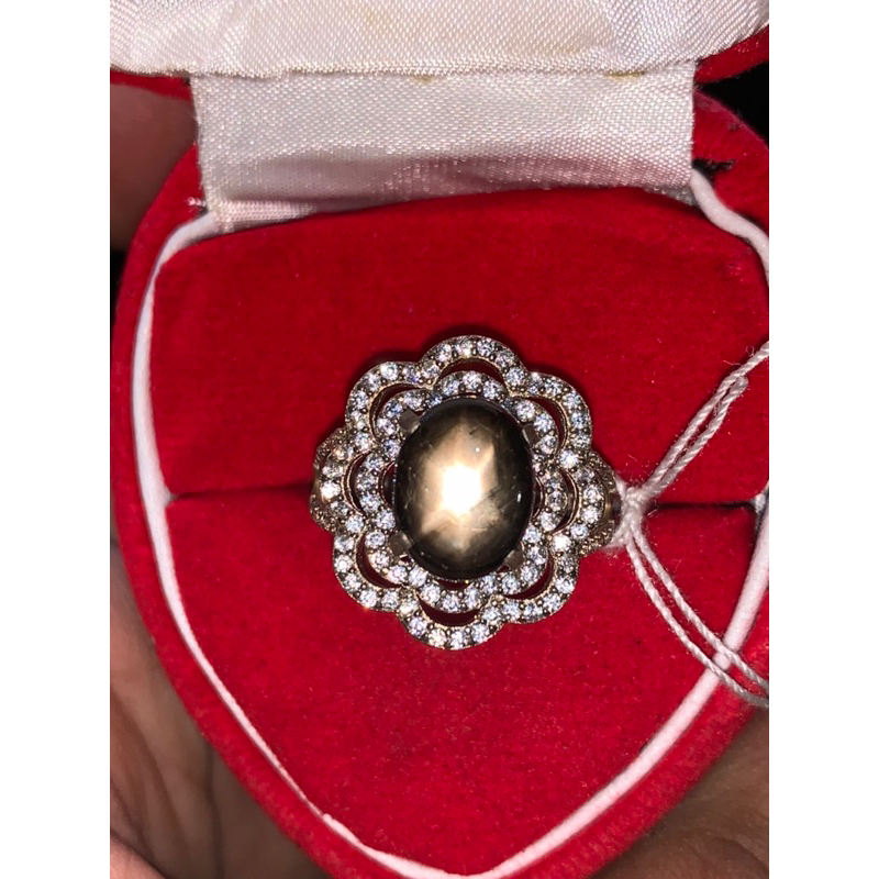 natural black safir origin thailand star 6 warna black asli black sapphire |thailand |batu mulia|bat