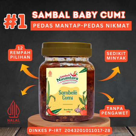 

Sambal Baby Cumi Pedas Gurih Nikmat 160 g