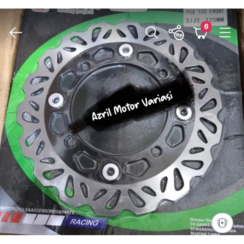 Disk Depan PCX 150 Motif Kembang/Piringan Cakram Depan Belakang PCX 150