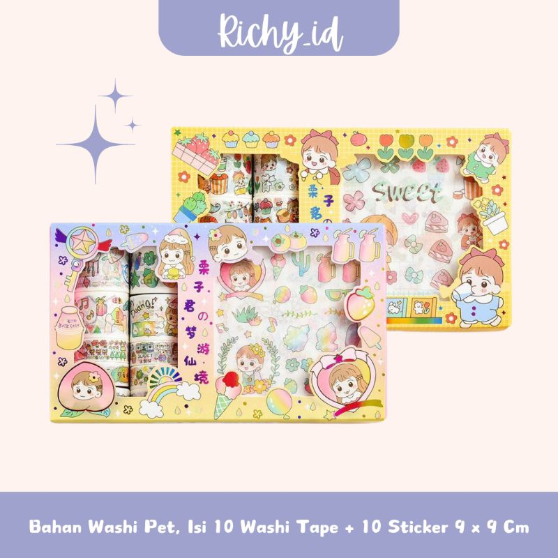 

1 set stiker karakter so cool japan cute / stiker box lucu karakter animasi jepang