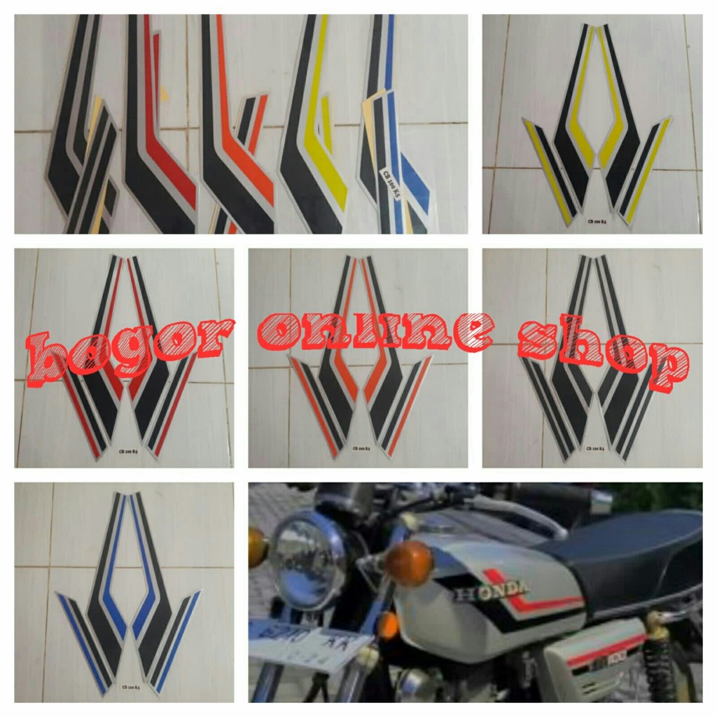 STIKER LIS BODY MOTOR CB100K5 / STRIPING MOTOR HONDA CB100 K5