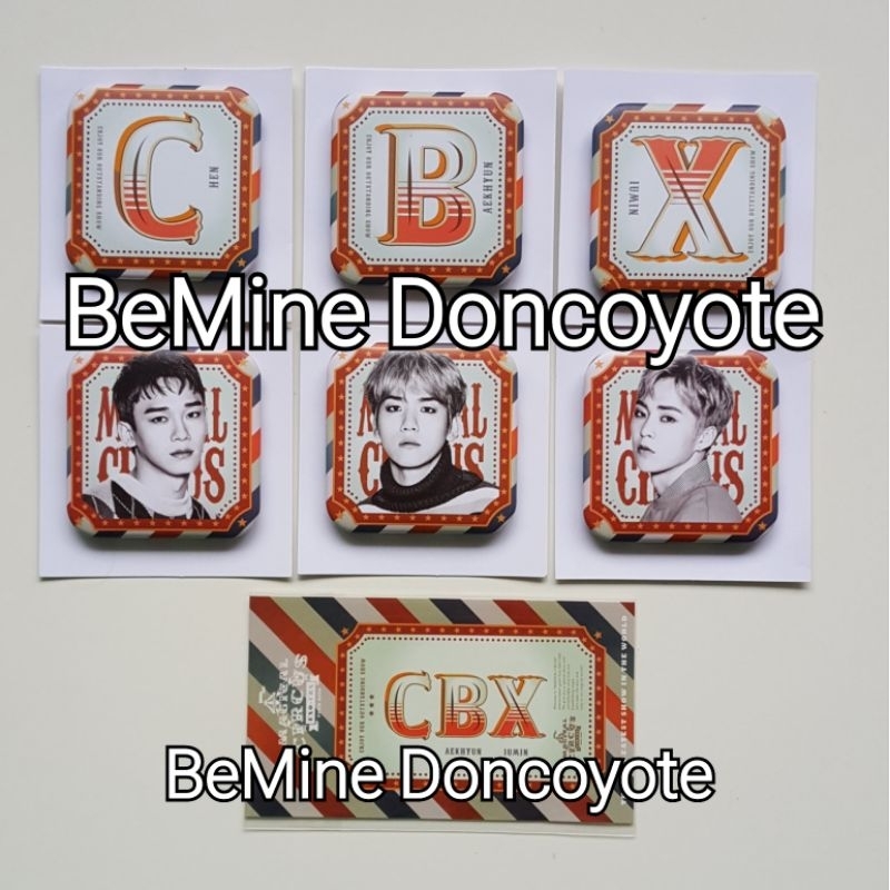 EXO CBX OFFICIAL MAGICAL CIRCUS PIN BADGE CHEN BAEKHYUN XIUMIN