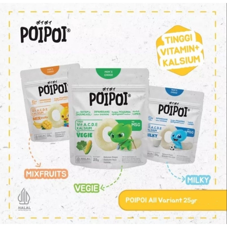 

POIPOI SNACK 25GR