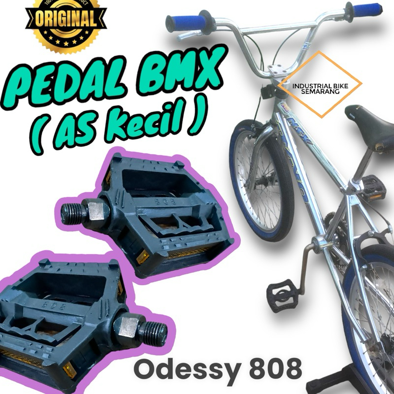 (( ODESSY 808 )) Pedal Sepeda BMX AS Kecil Kayuhan Pedals Bicycle Drat Ulir As Kecil
