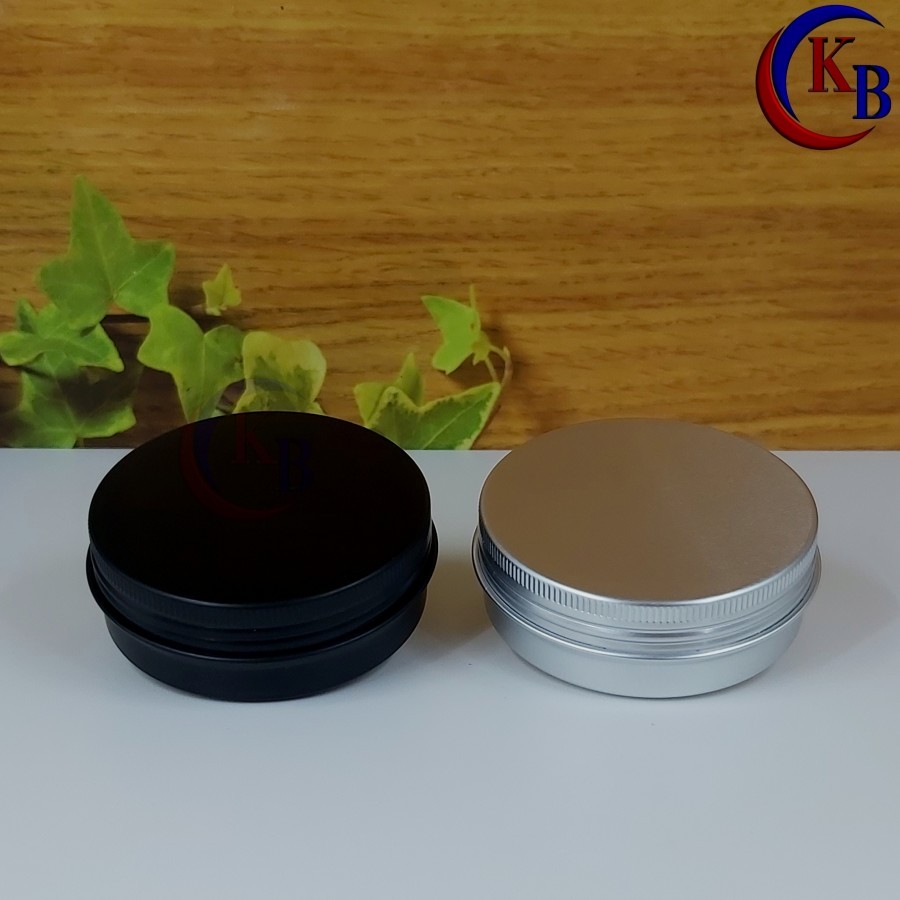 POT JAR ALUMUNIUM 60 GR POMADE / POT KALENG CREAM LULUR 60GR