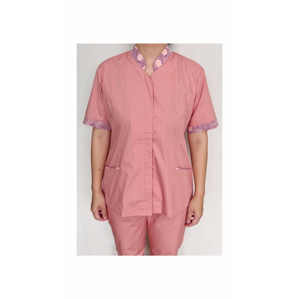 Seragam Suster Premium - Pink batik