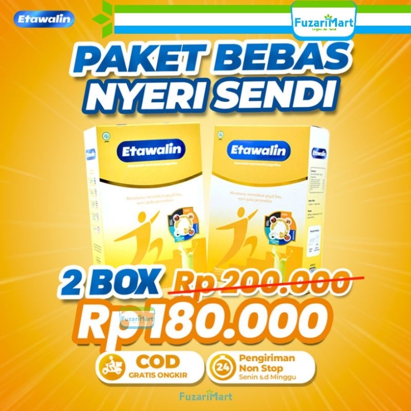 

ETAWALIN Paket 2 Box Susu Etawa Atasi Masalah Tulang dan Persendian