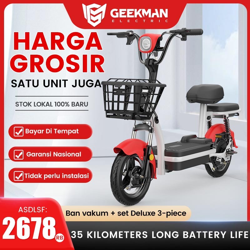 GEEKMEN Speeded Sepeda listrik Sepeda listrik dewasa Sepeda listrik exotic Sepedah listrik Sepeda listrik murah[Garansi 5 Tahun]