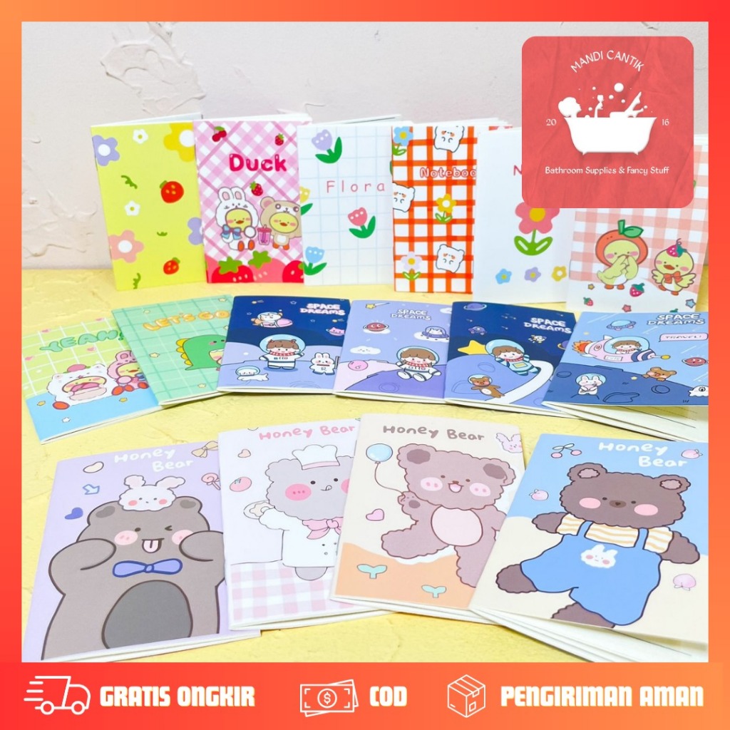 

BUKU NOTEBOOK A7 WARNA WARNI BEBEK PUTIH MURAH COD BAGUS LUCU IMUT KODE HX-809 BK-1016 ALAT TULIS SEKOLAH AESTHETIC KOREA