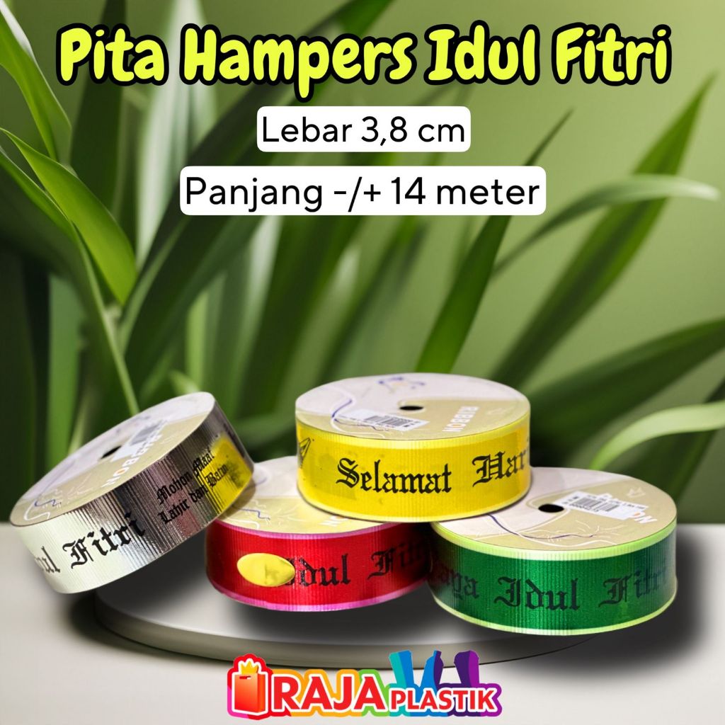 

Pita Roll Hampers Lebaran 3,8cm / Pita Roll Hampers Idul Fitri 3,8cm