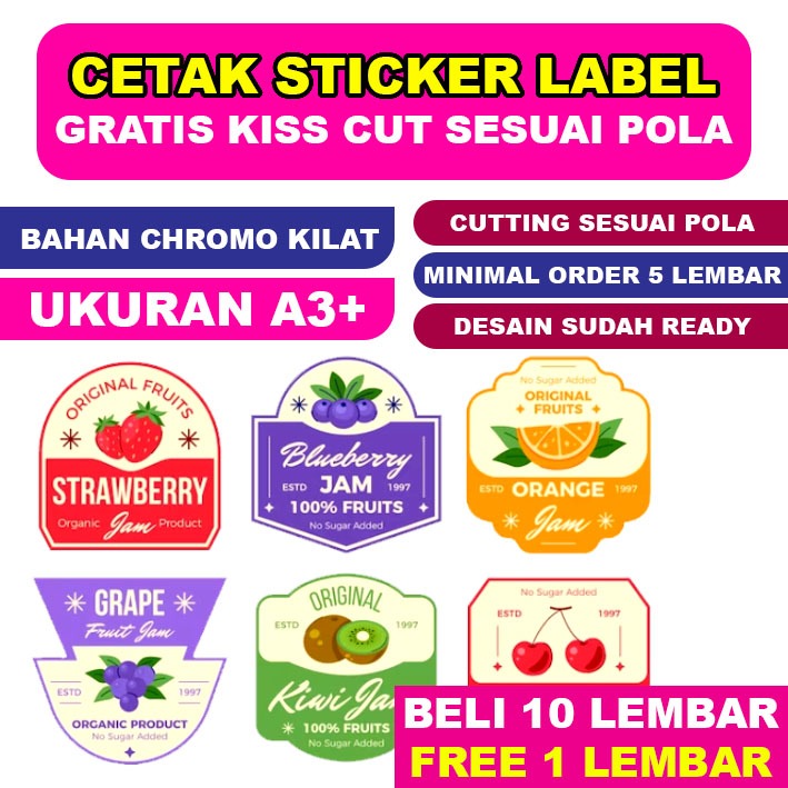 

CETAK STICKER LABEL KEMASAN BAHAN CHROMO