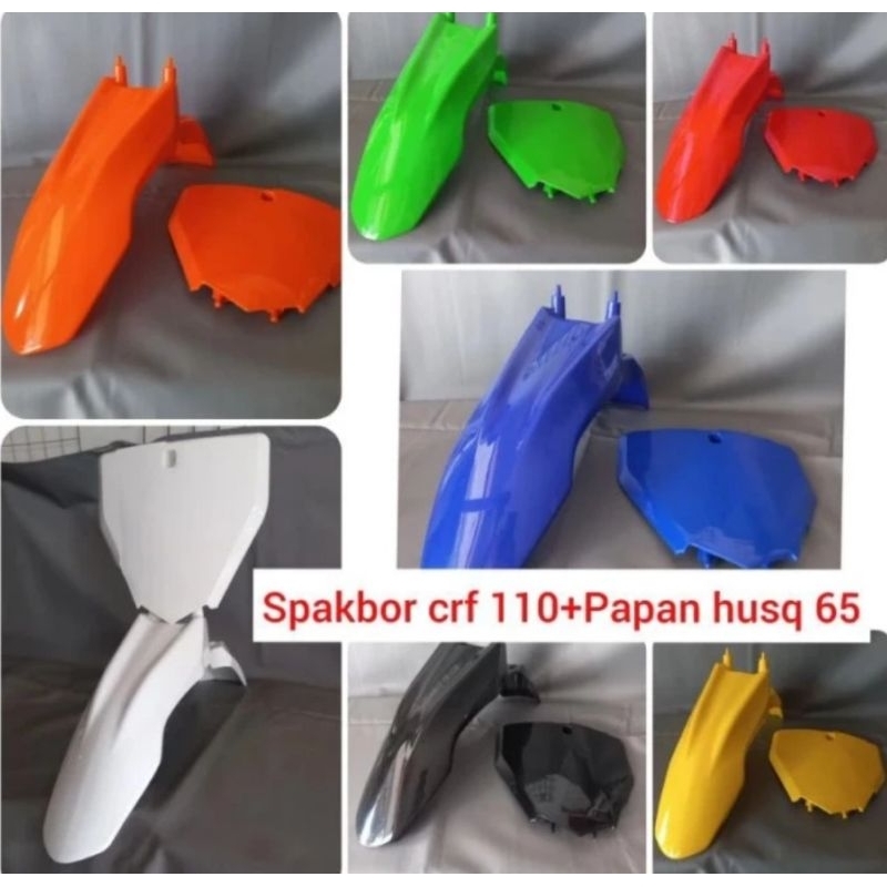 spakbor depan CRF 65/CRF 110 Dan papan star nomor