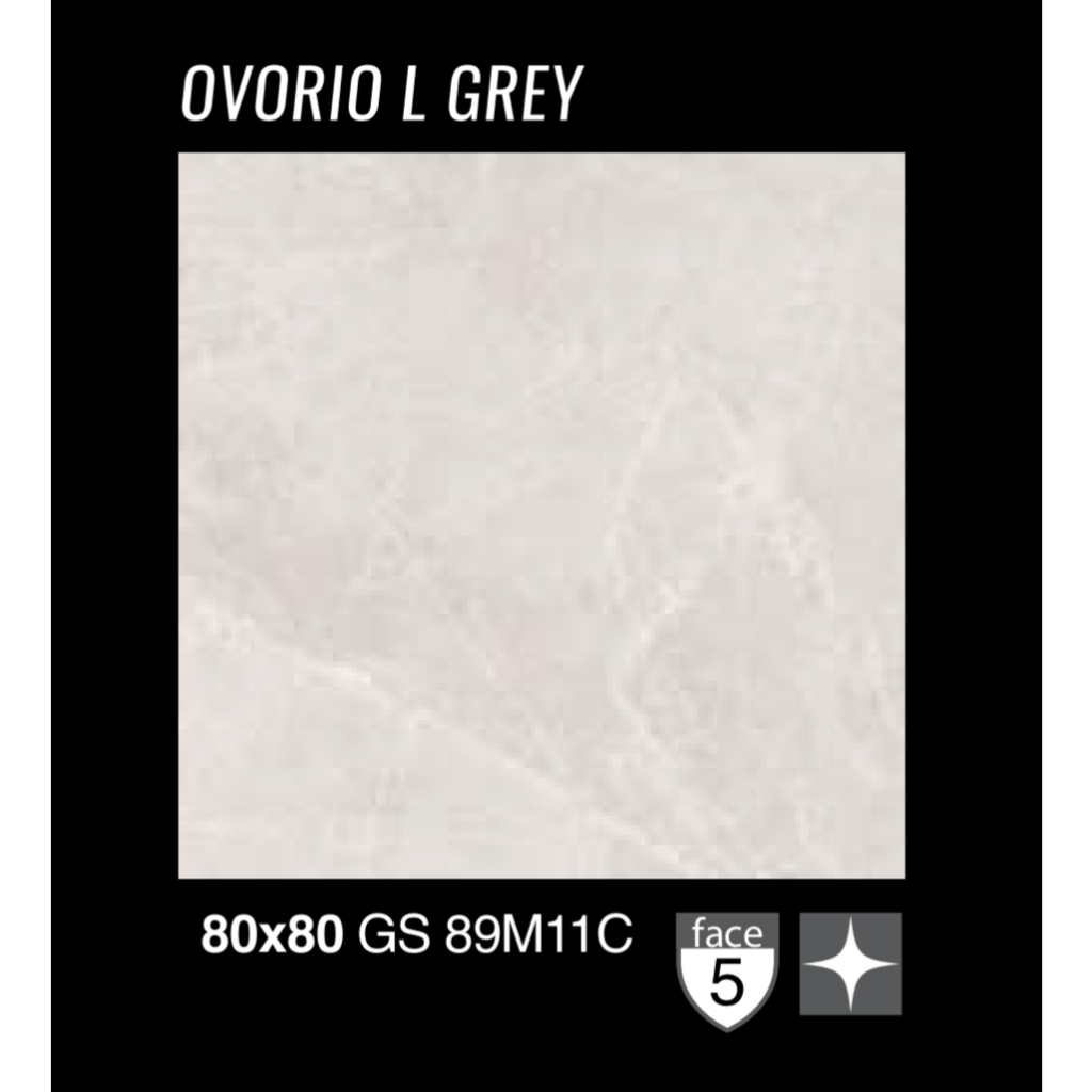 GRANIT GARUDA UNTUK LANTAI DAN DINDING GRADE A UKURAN 80X80 OVORIO L GREY