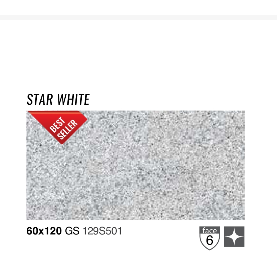 GRANIT GARUDA UNTUK LANTAI DAN DINDING GRADE A UKURAN 60x120 star white