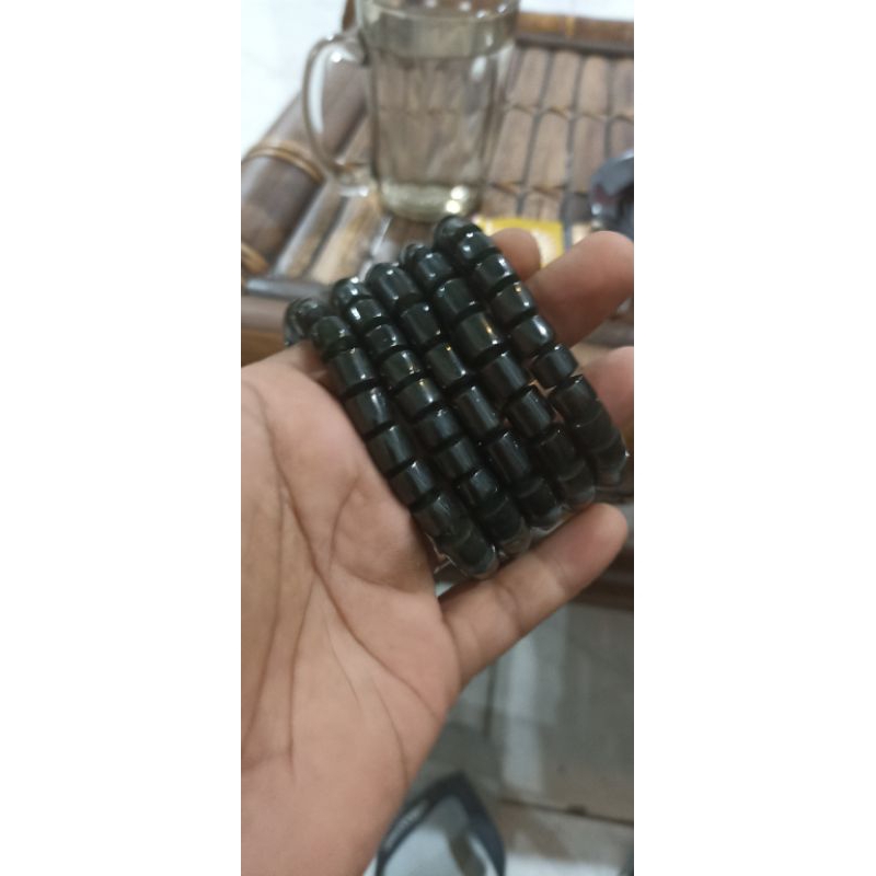 gelang batu giok aceh super