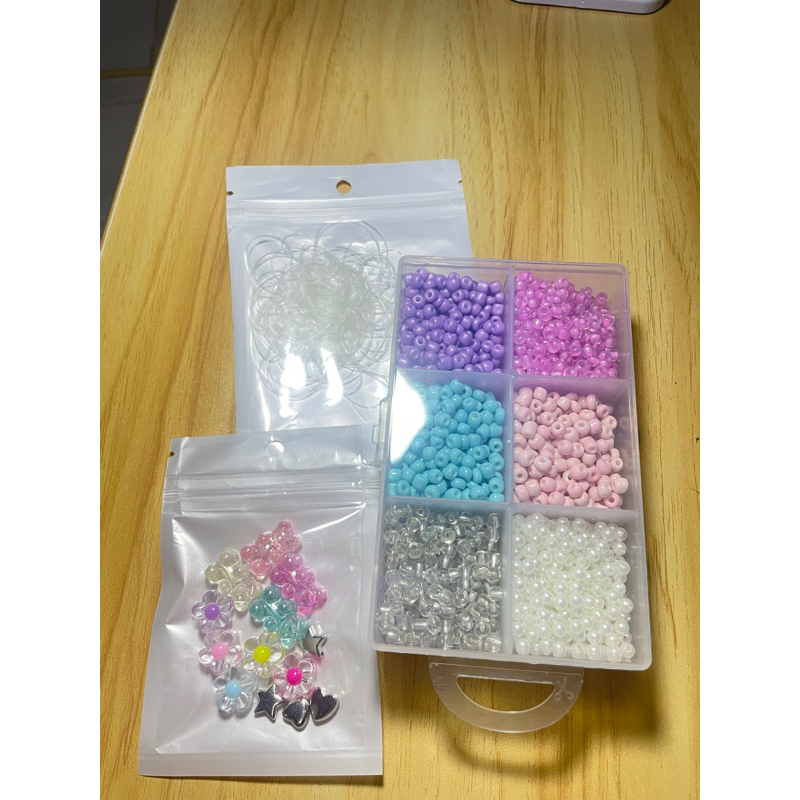Beads Kit Gelang Simple + Manik Toping