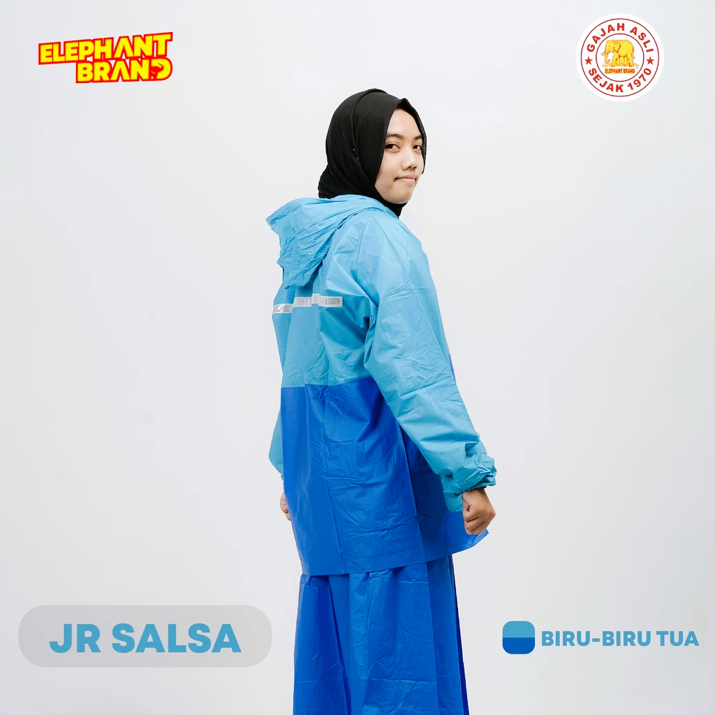 Jas Hujan Rok Salsa Elephant Brand / Jas Hujan Rok Dewasa / Jas Hujan Rok Merek Gajah