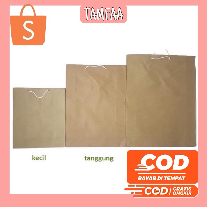 

PAPERBAG COKELAT POLOS PAPER BAG KERTAS POLOS