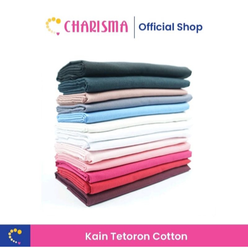 charisma bahan kain tc tetoron cotton-bahan kain seragam sekolah jaket kaos partai