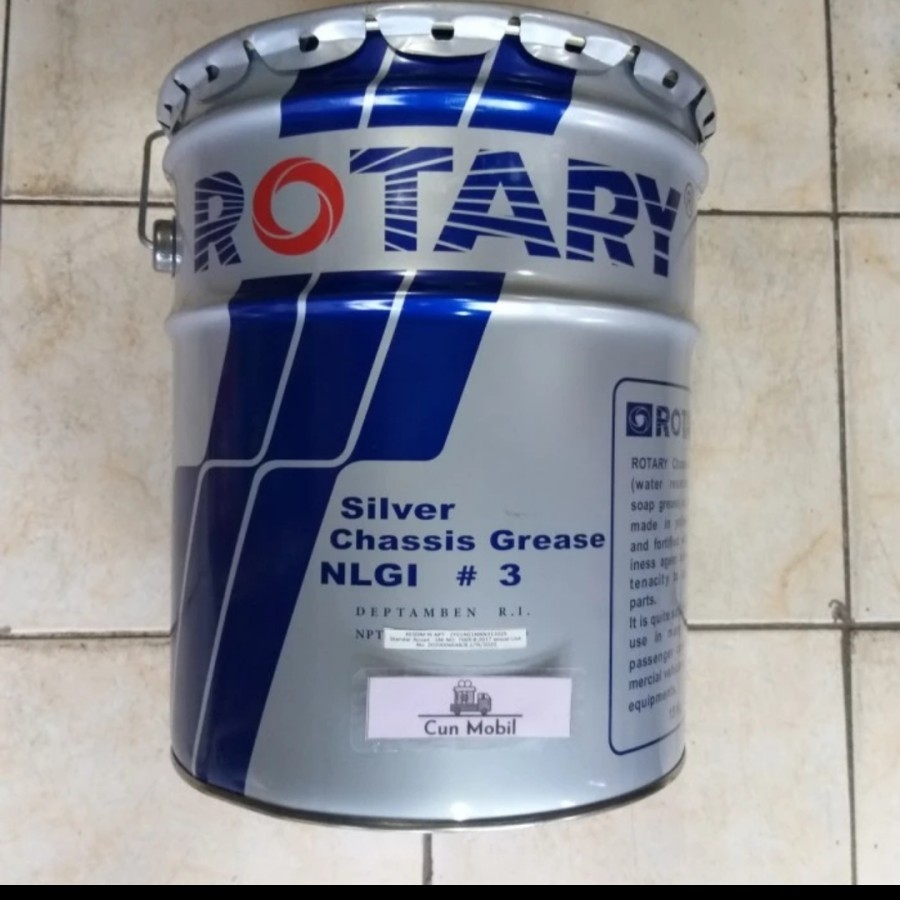 Gemuk grease Rotary Multi Purpose Super Chassis PAIL CG202 isi 16 KG Silver Chassis Grease NLGI CG10