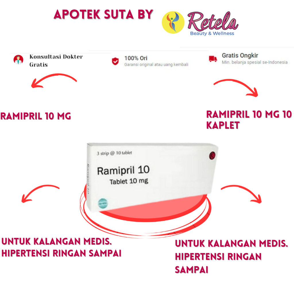 Ramipril 10 mg 10 Kaplet