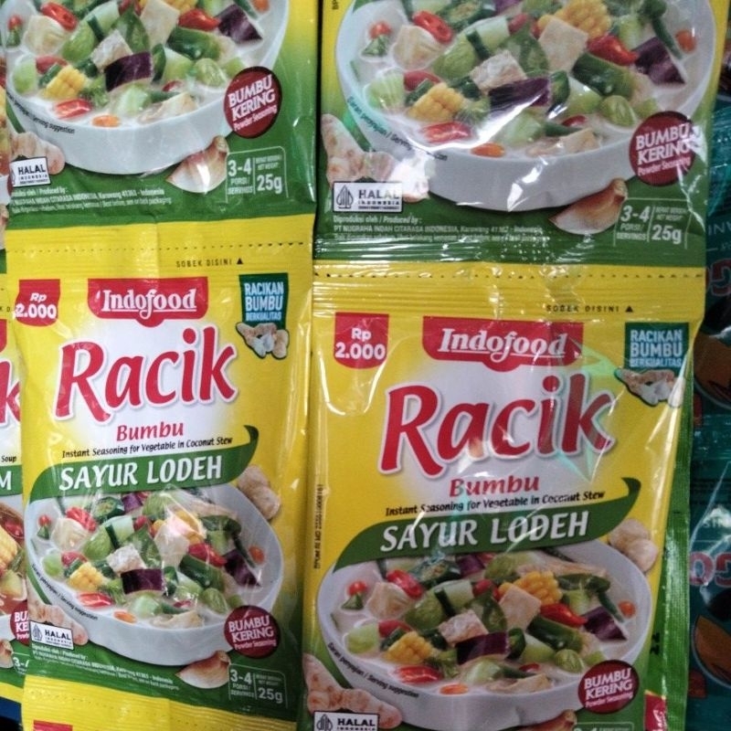 

bumbu racik sayur lodeh 25 gr serenceng (10 pcs)