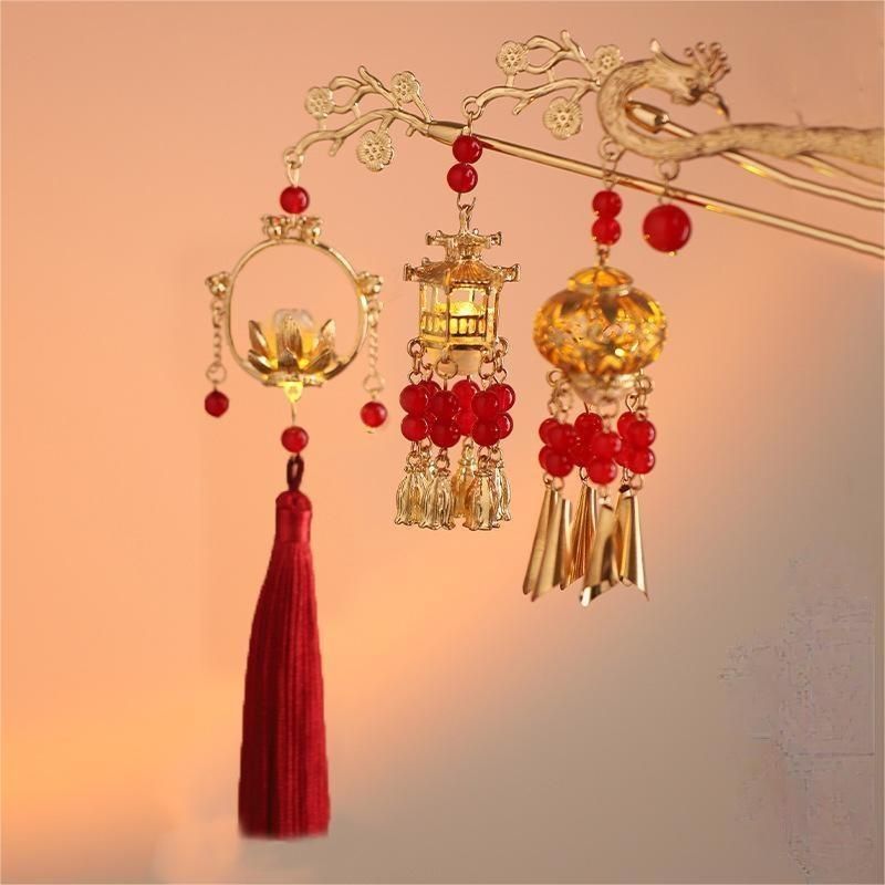 Tusuk Konde Sanggul Led Tusuk Konde Lampu Tusuk Rambut Cina Tusuk Rambut Sanggul Hairpin Chinese